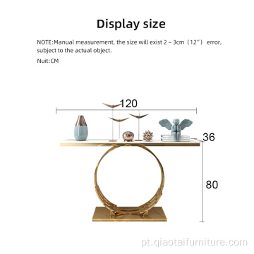 Mesa de console criativo de parede de corredor simples